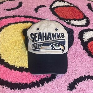 Vintage Seattle Seahawks NFL Trucker Hat